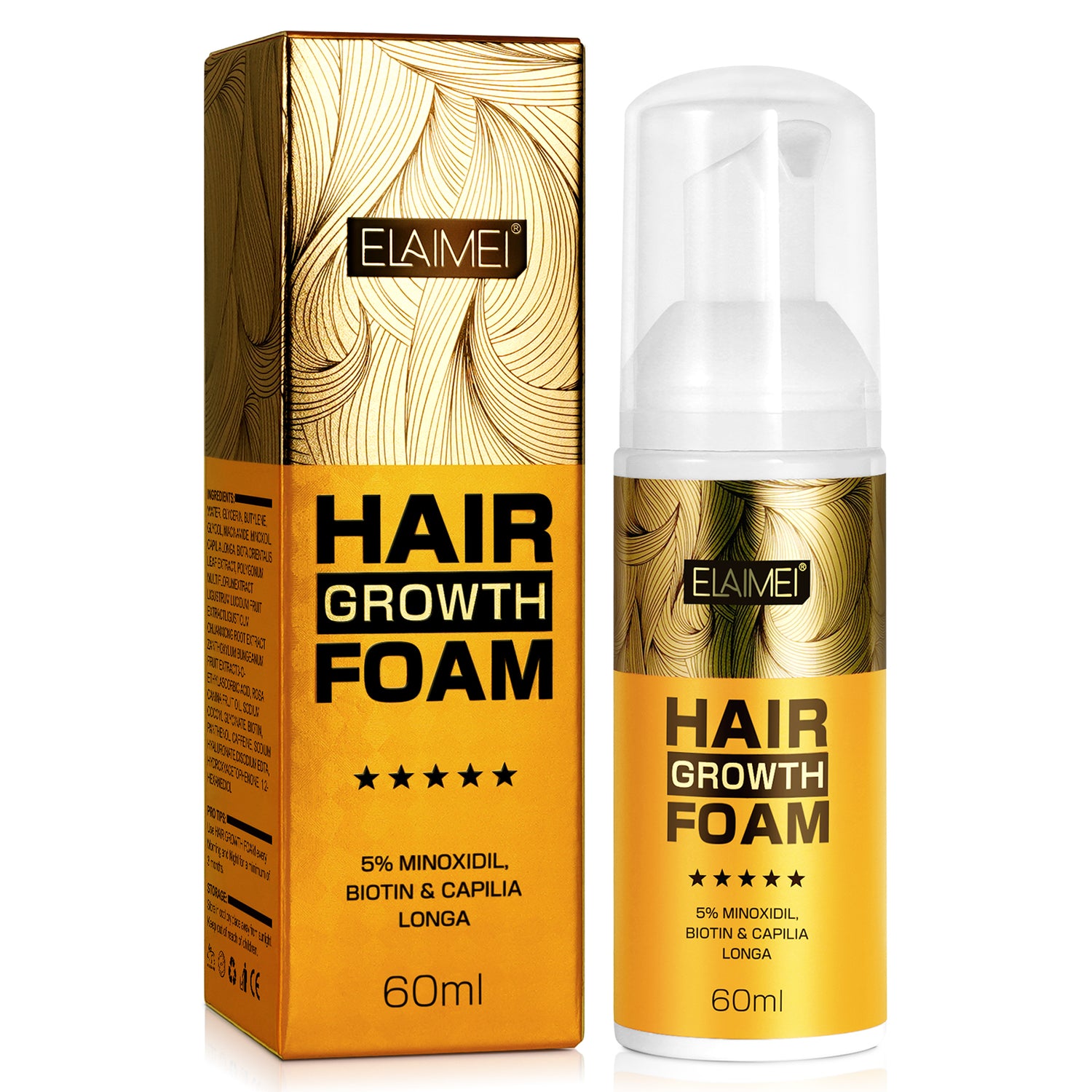 ELAIMEI Hair Regrowth Foam, 60ml