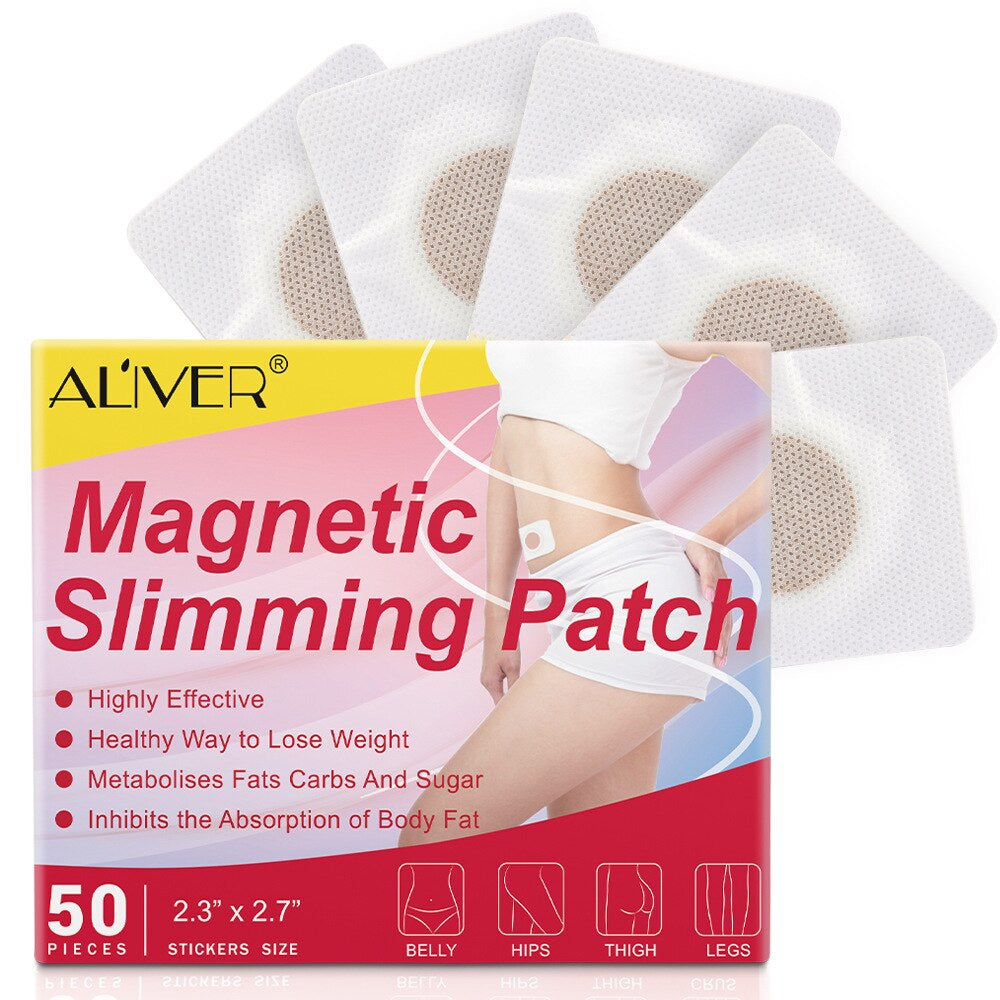 ALIVER Magnetic Fat Burning and Slimming Patches, 50pcs