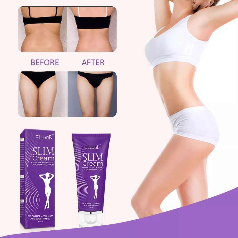 Elbbub Slimming Cream Fat Burner Weight Loss Cellulite Remover Body Firming Shaping Slim Thighs Legs Abdomen Arms Buttocks