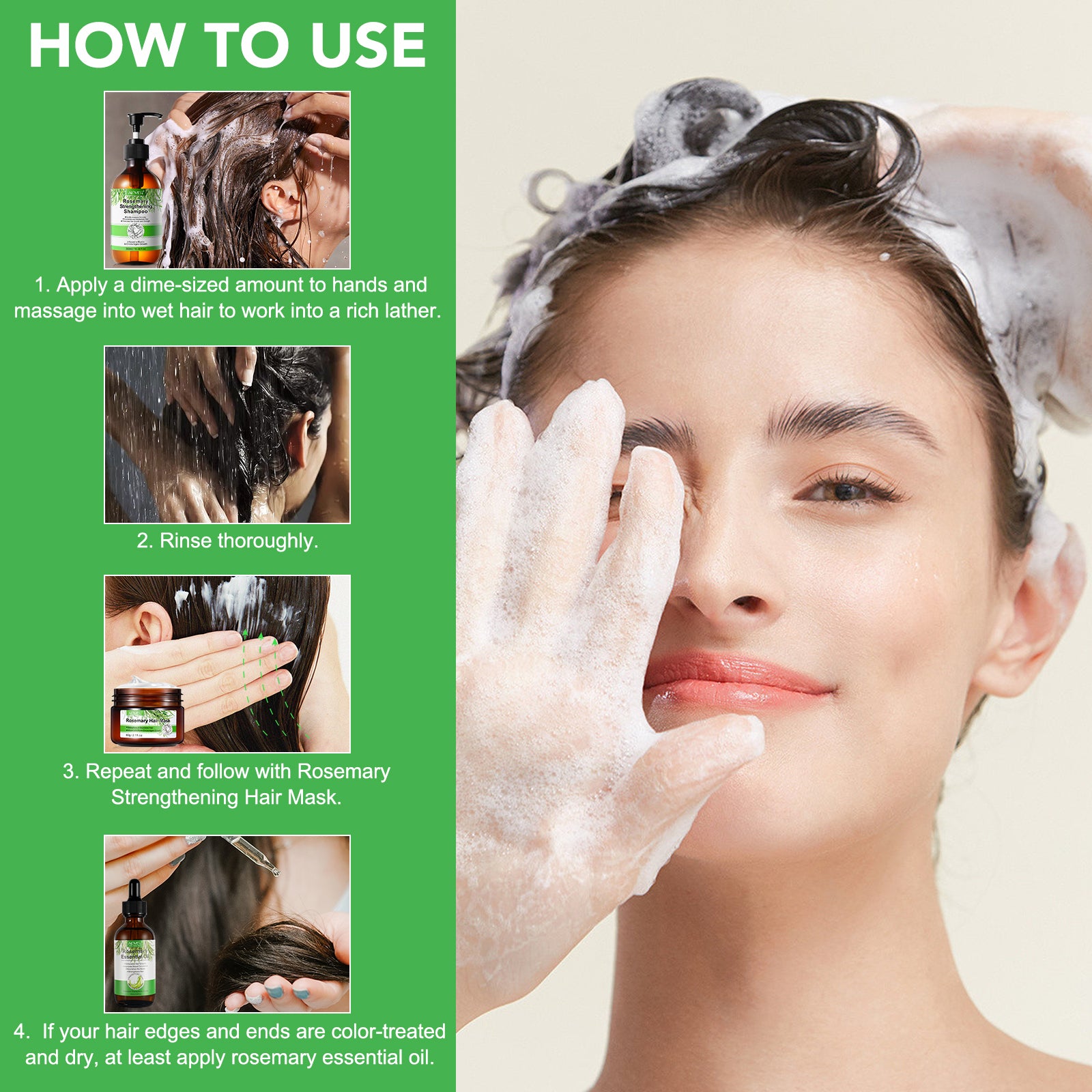 ALIVER Rosemary Hair Growth Shampoo, 300ml