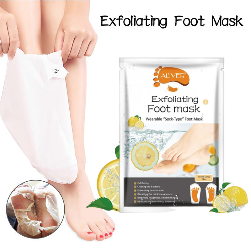 Aliver Lemon Soft Foot Peel Mask for Feet Dead Skin Remover