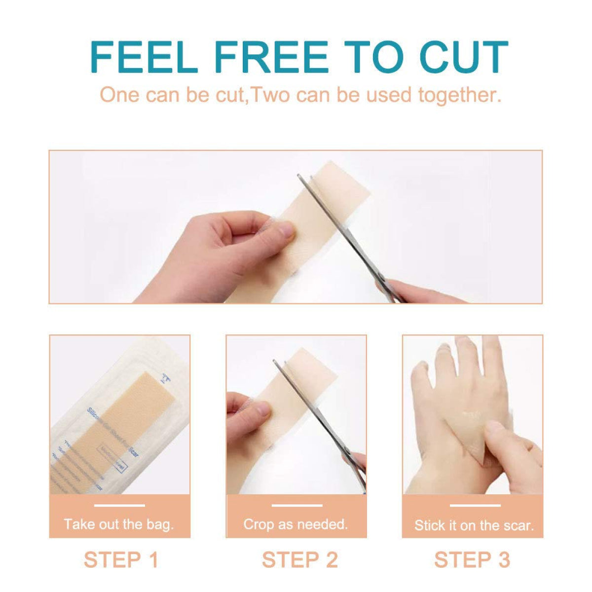 Aliver Silicone Gel Sheets for Scar Removal Treatment Repair
