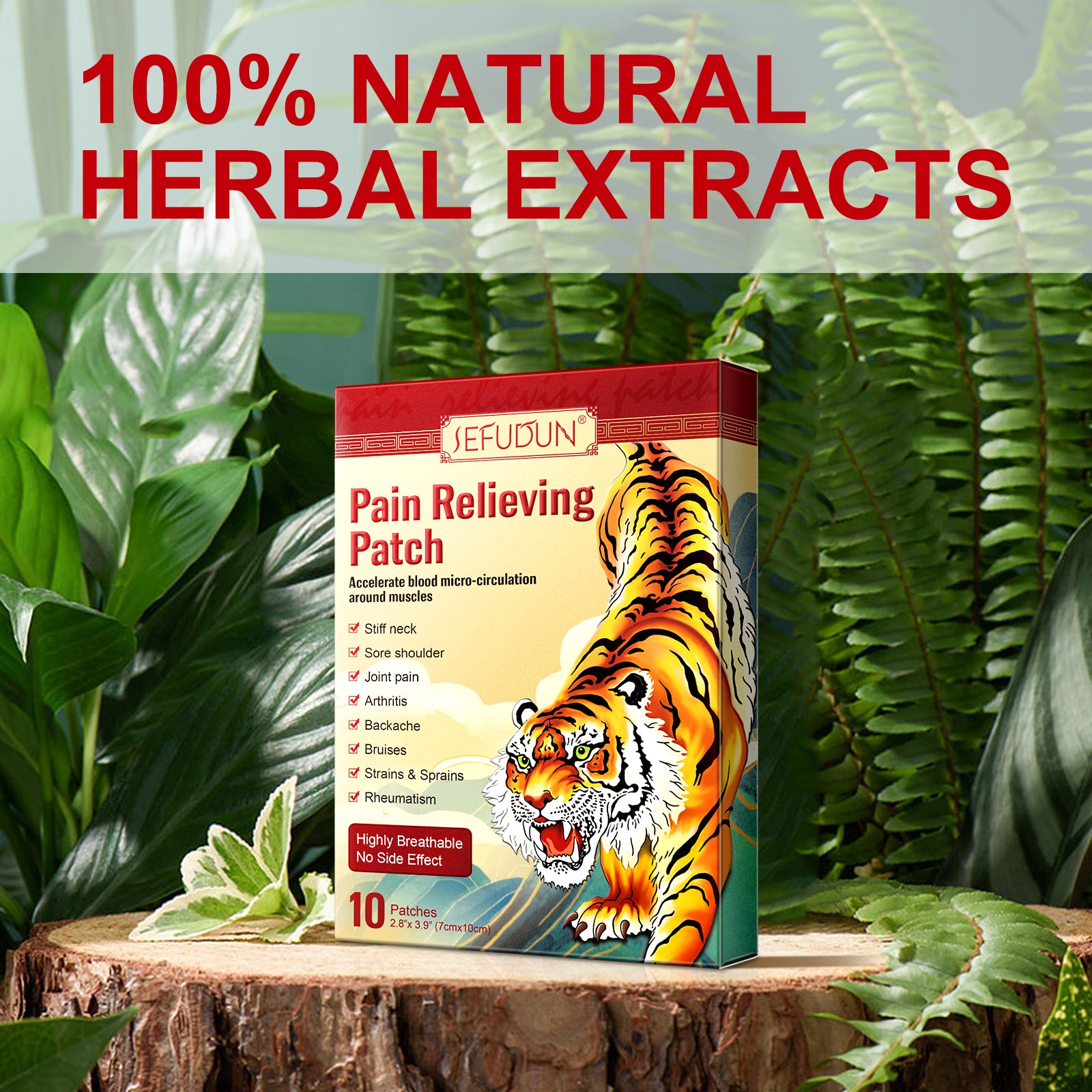 SEFUDUN Pain Relieving Patches, pack of 10pcs