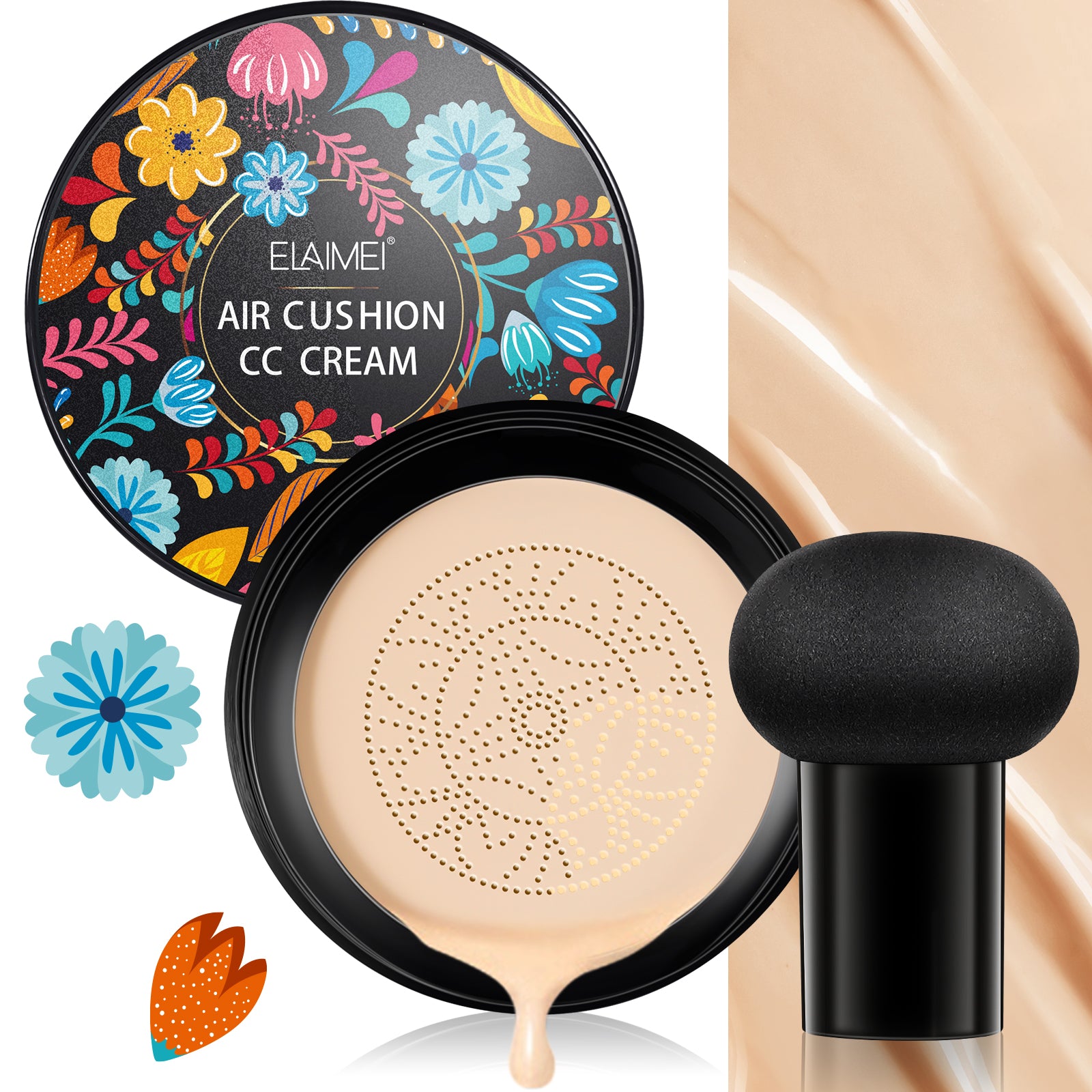ELAIMEI Air Cushion CC Cream Concealer, Natural