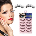 ALIVER 5 Pairs False Fake Eyelashes Set