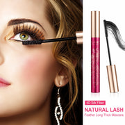 ELAIMEI Black 4D Silk Fiber Eyelash Mascara, Waterproof Makeup 10ml