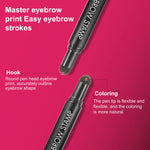 ELAIMEI Medium Brown Eyebrow Stamp Set