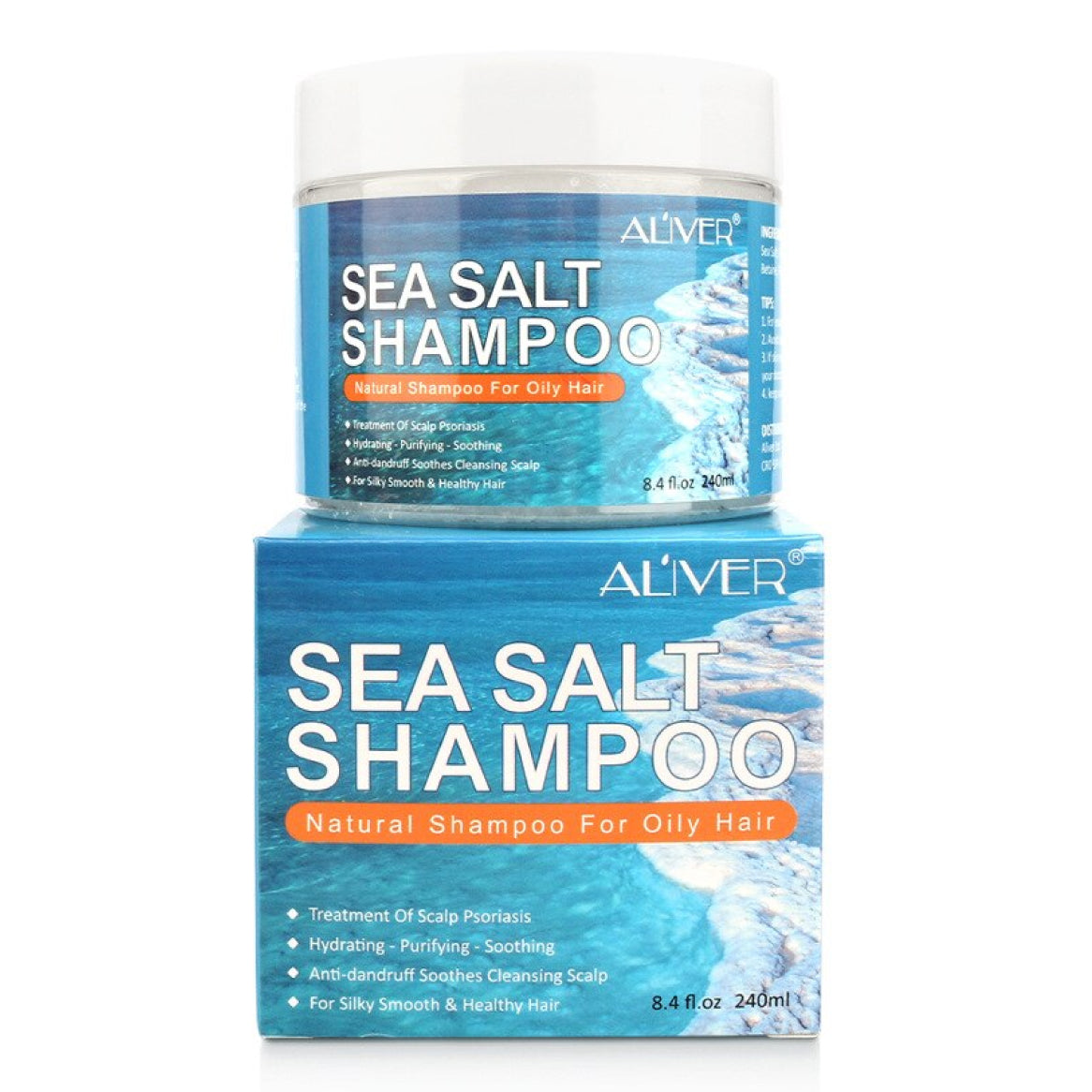 Aliver Natural Sea Salt Shampoo Hair Anti Dandruff Treatment