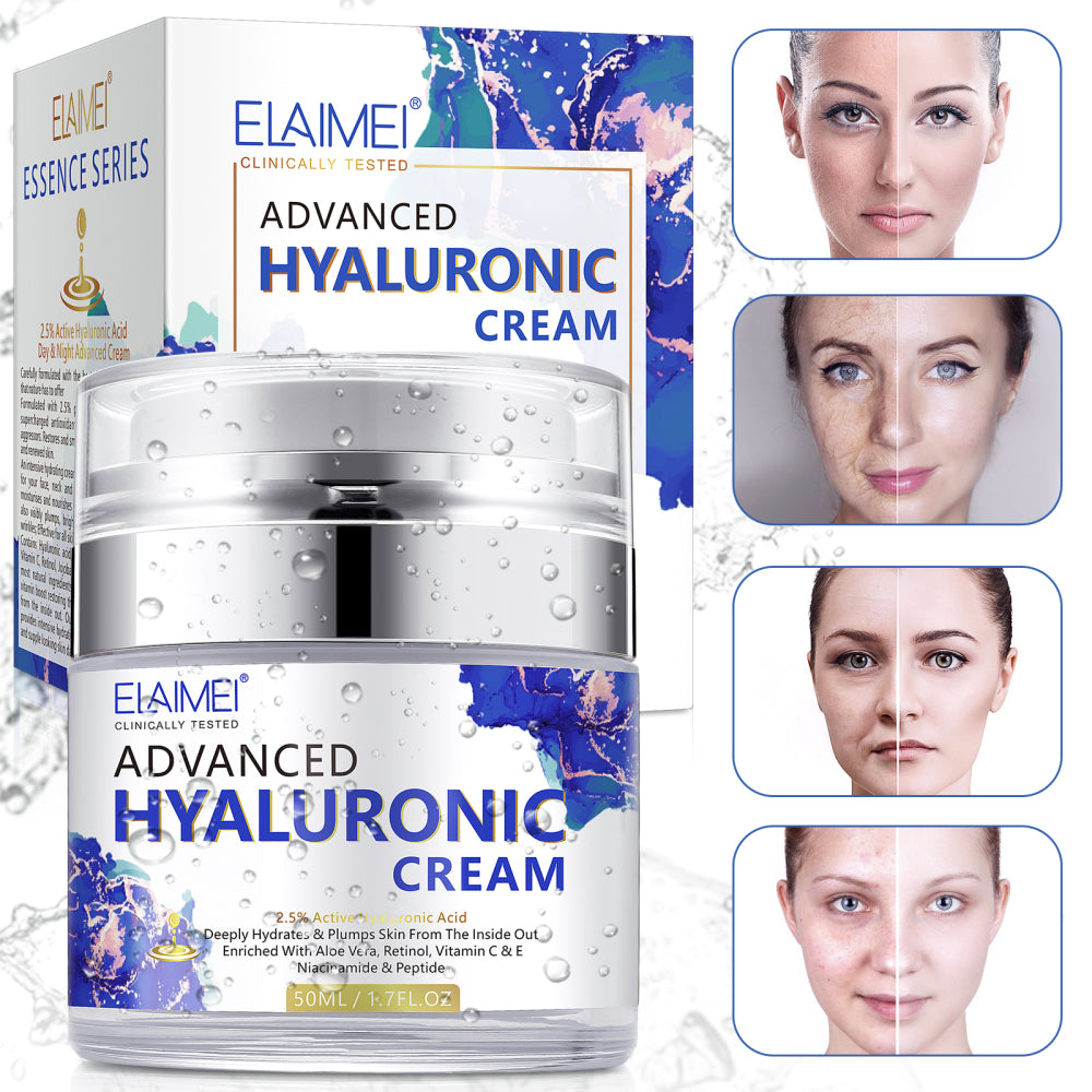 ELAIMEI Pure Hyaluronic Acid Cream for Face, 50ml