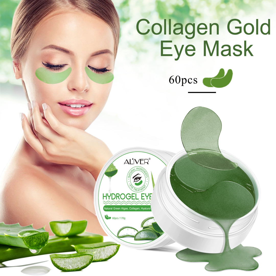 Aliver Aloe Vera Gel Under Eye Patches Mask for Remove Puffiness Dark Circles