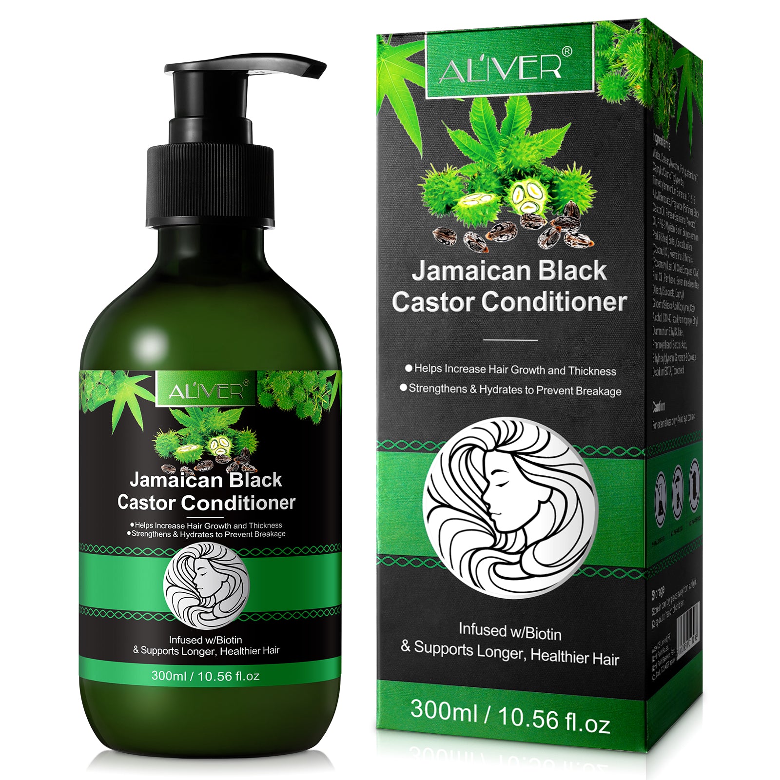 ALIVER Jamaican Black Castor Hair Growth Conditioner, 300ml