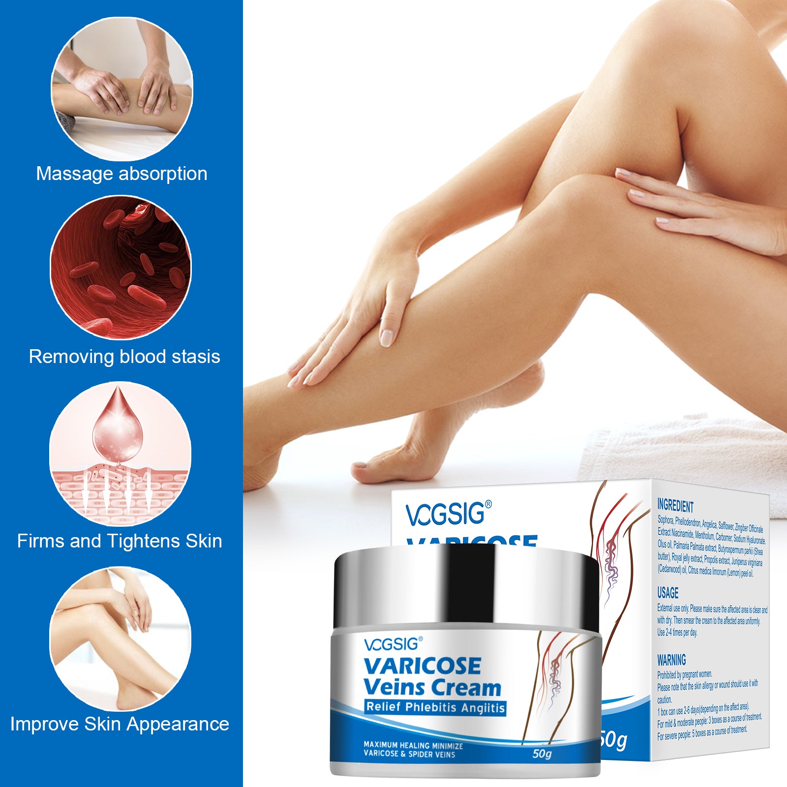 VOGSIG Varicose Veins Cream, 50g