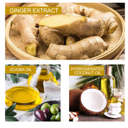 ALIVER Organic Ginger Shampoo Bar for Hair Growth, 60g