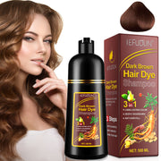 SEFUDUN 3in1 DARK BROWN Hair Dye Shampoo, 500ml