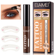 ELAIMEI Tattoo Eyebrow Gel, Long-Lasting Tint (Dark Brown)
