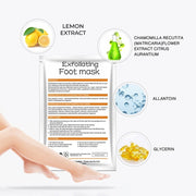 Aliver Lemon Soft Foot Peel Mask for Feet Dead Skin Remover