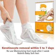 ALIVER Ginseng Soft Foot Peel Mask for Dry Cracked Feet