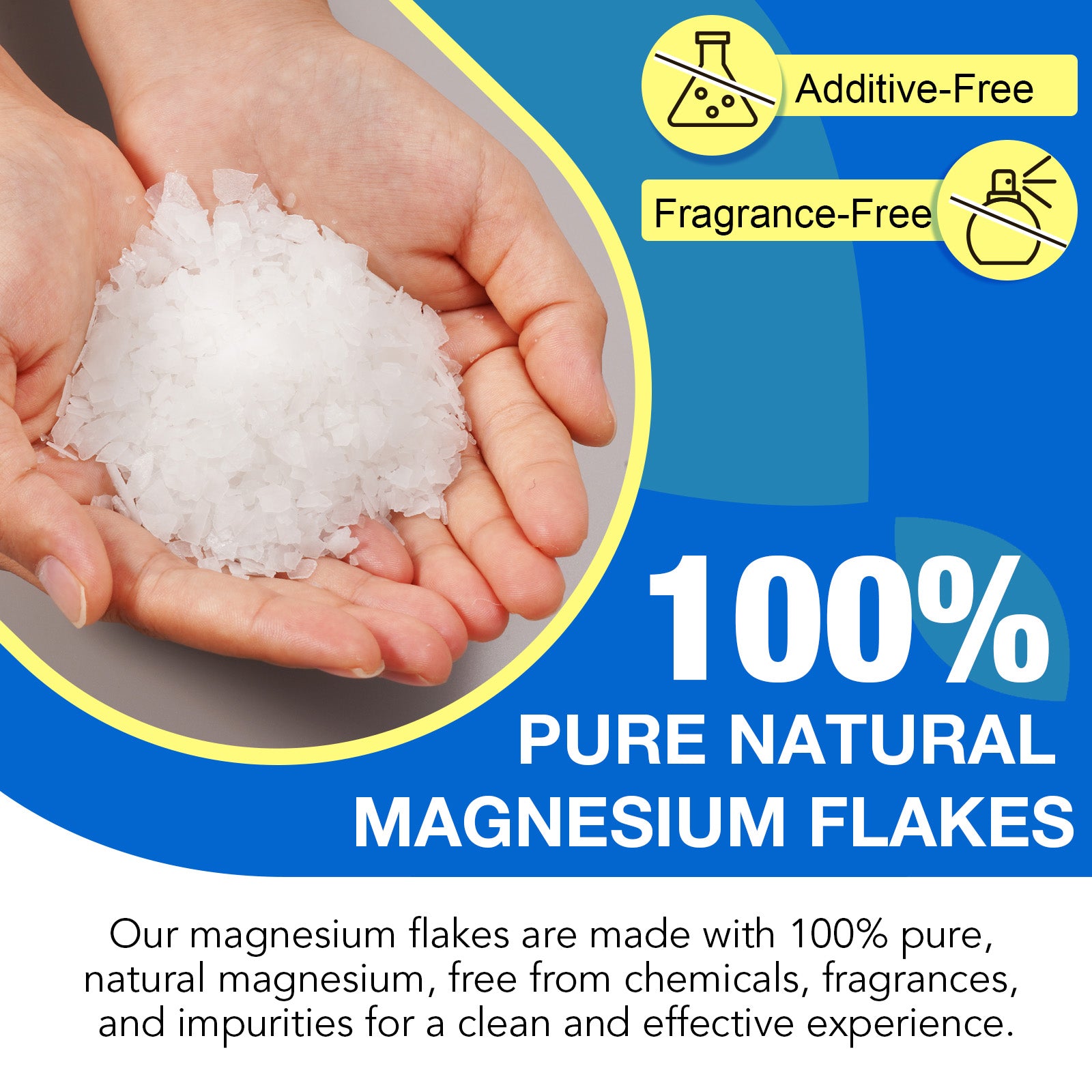 ALIVER Magnesium Chloride Flakes, 100% Natural Bath Salts 350g