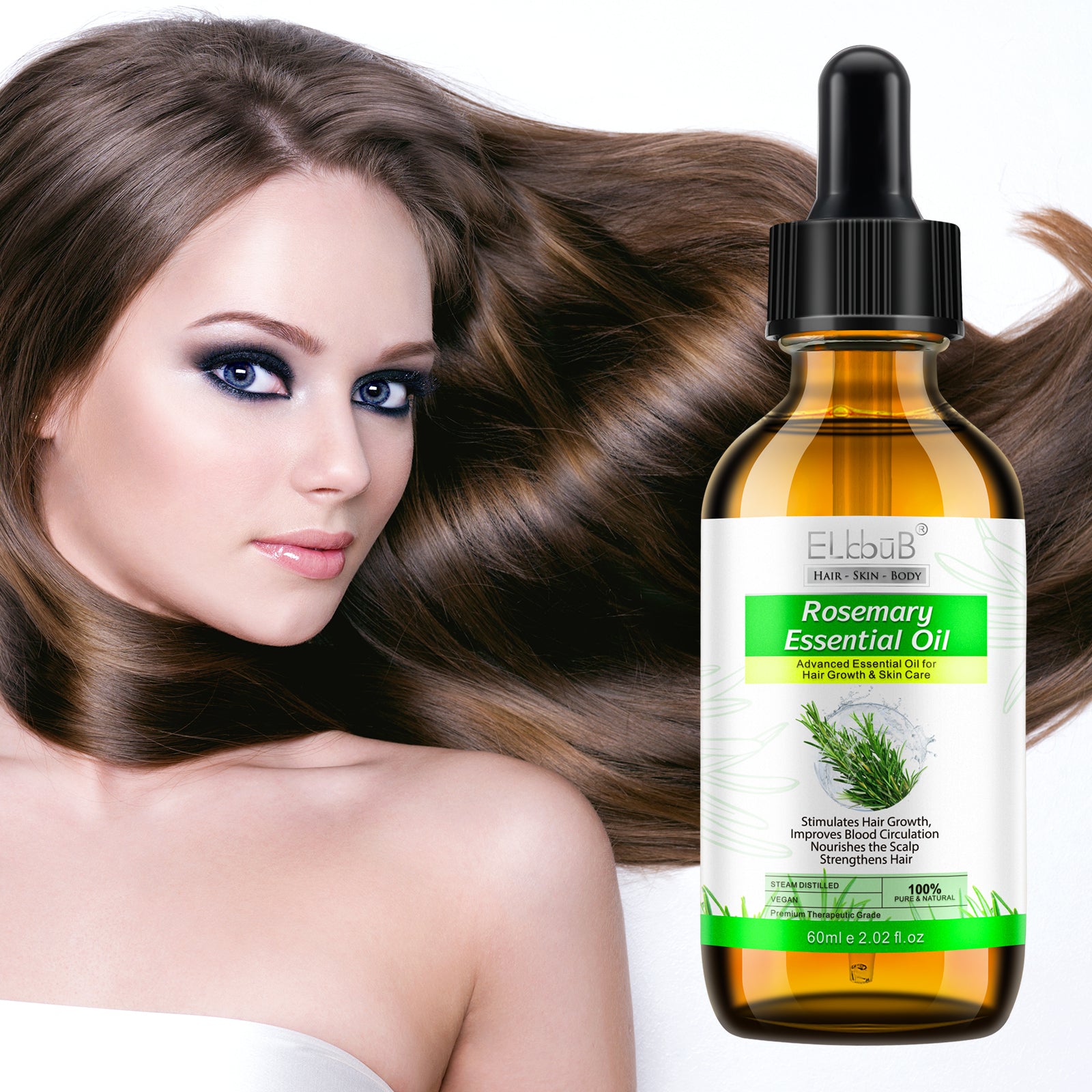 ELBBUB Rosemary Essential Oil, 60ml