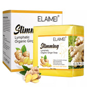 ELAIMEI Natural Ginger Lymphatic Slimming Soap for Face & Body, 100g