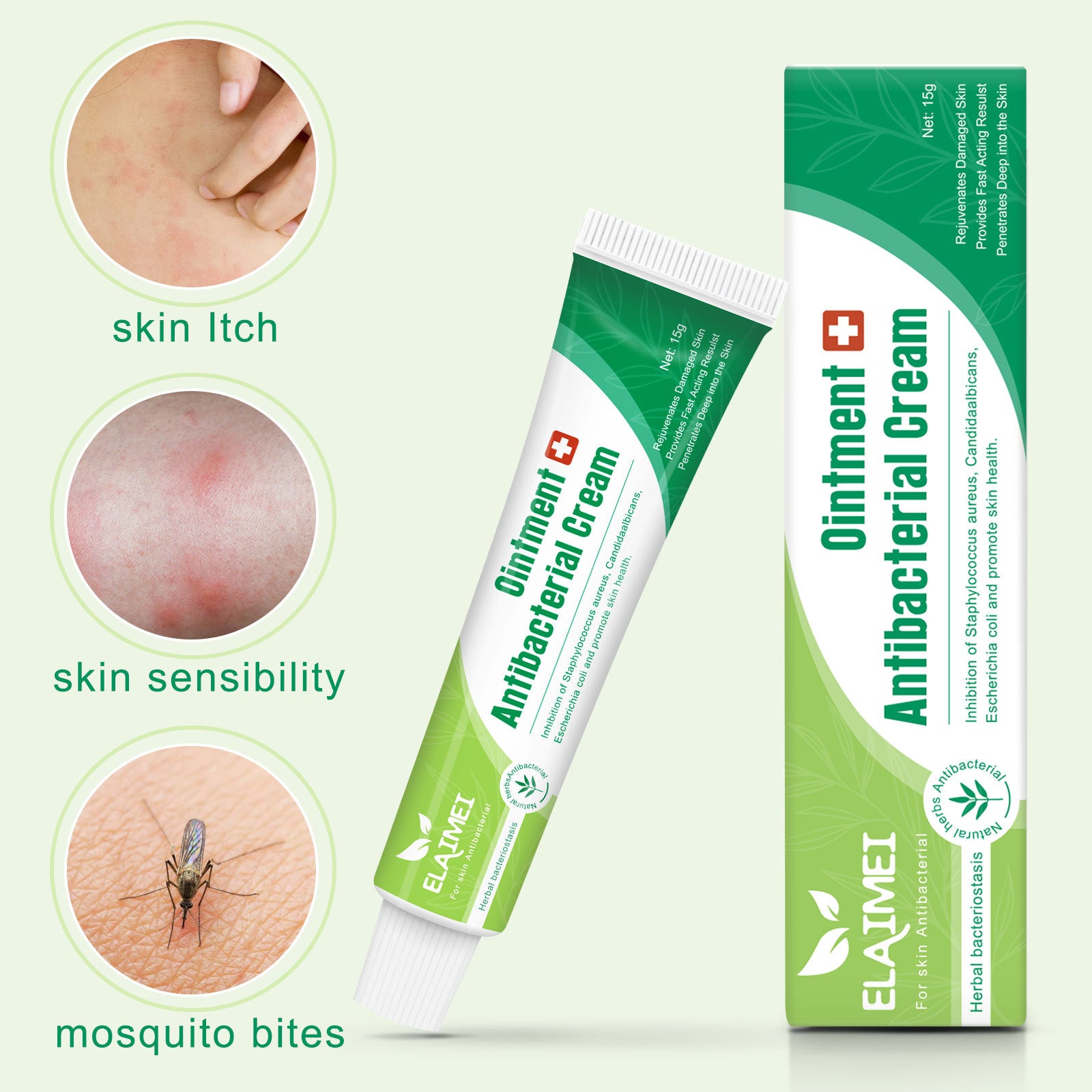 ELAIMEI Herbal Ointment, Antibacterial Cream 15g