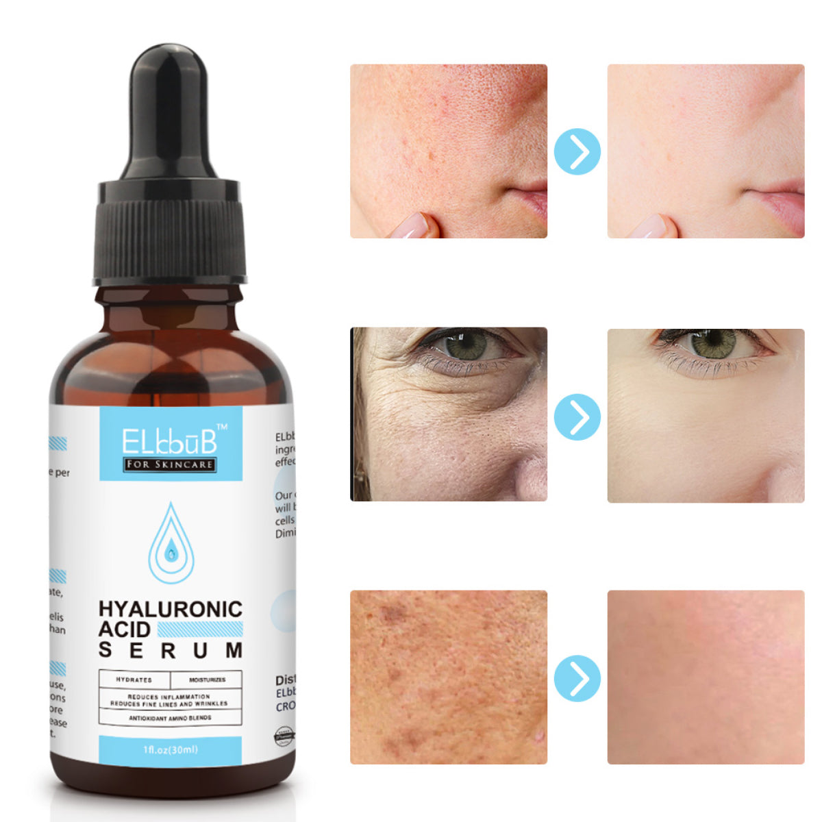 ELBBUB Hyaluronic Acid Face Serum, 30ml