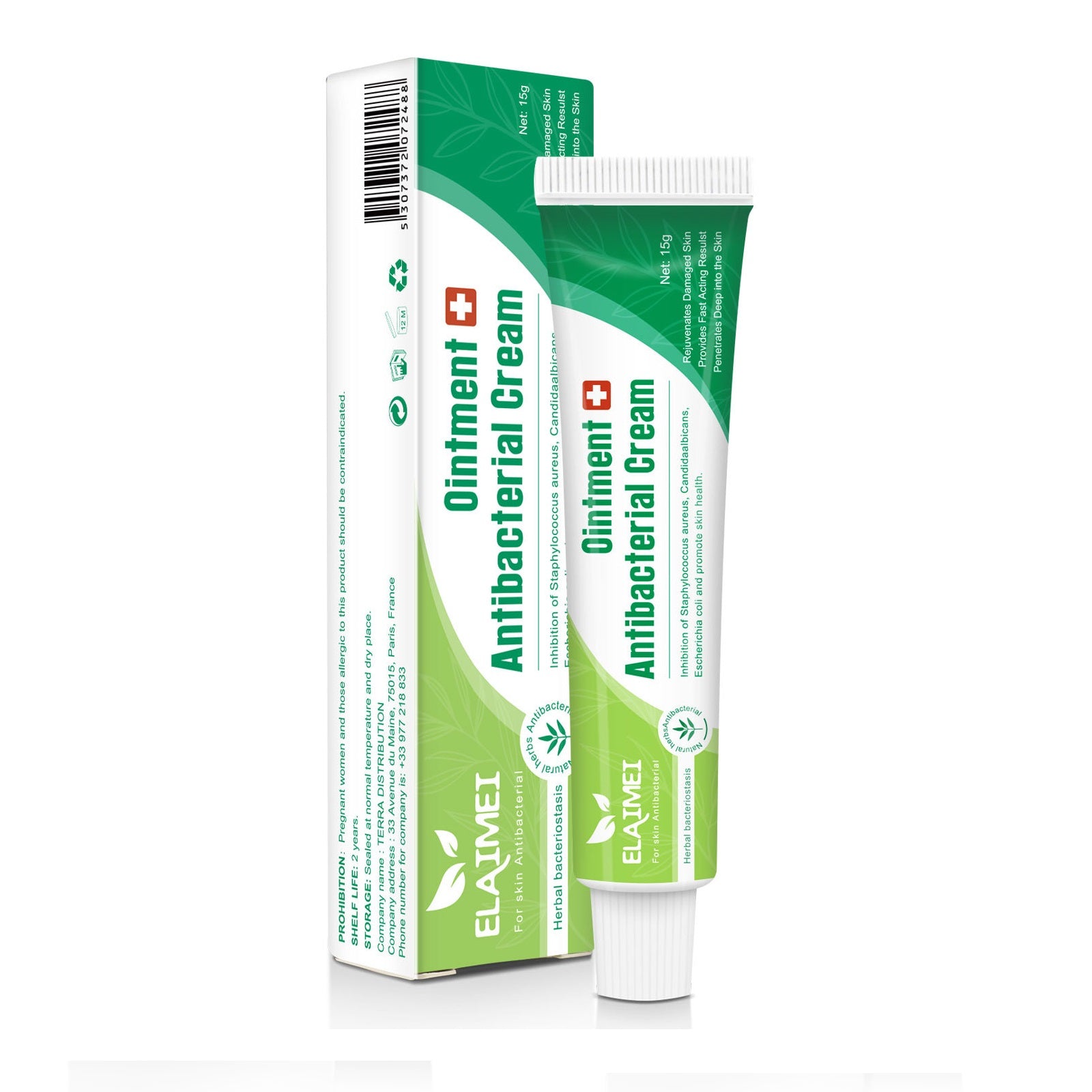 ELAIMEI Herbal Ointment, Antibacterial Cream 15g