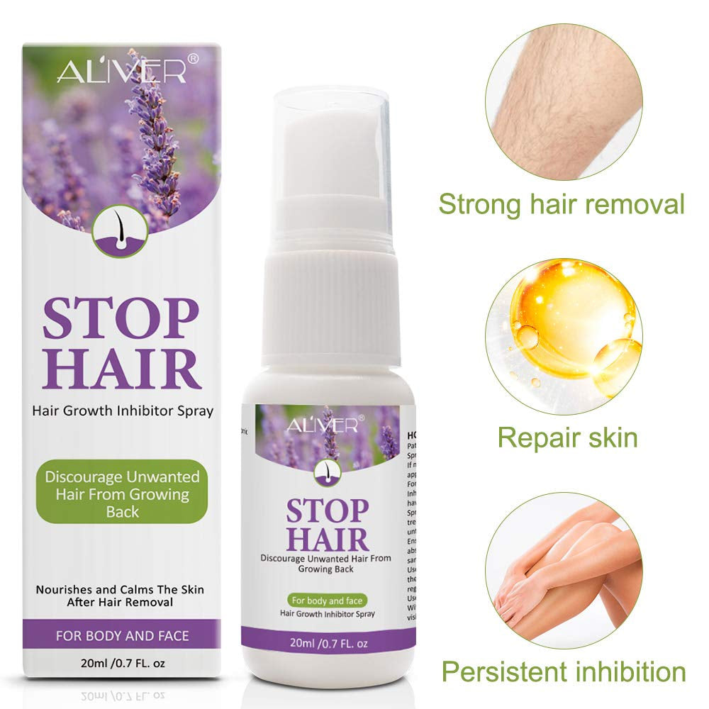 Aliver Stop Hair Growth Inhibitor Spray for Body Face