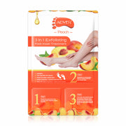 ALIVER Peach Soft Foot Peel Mask, 3in1 Kit