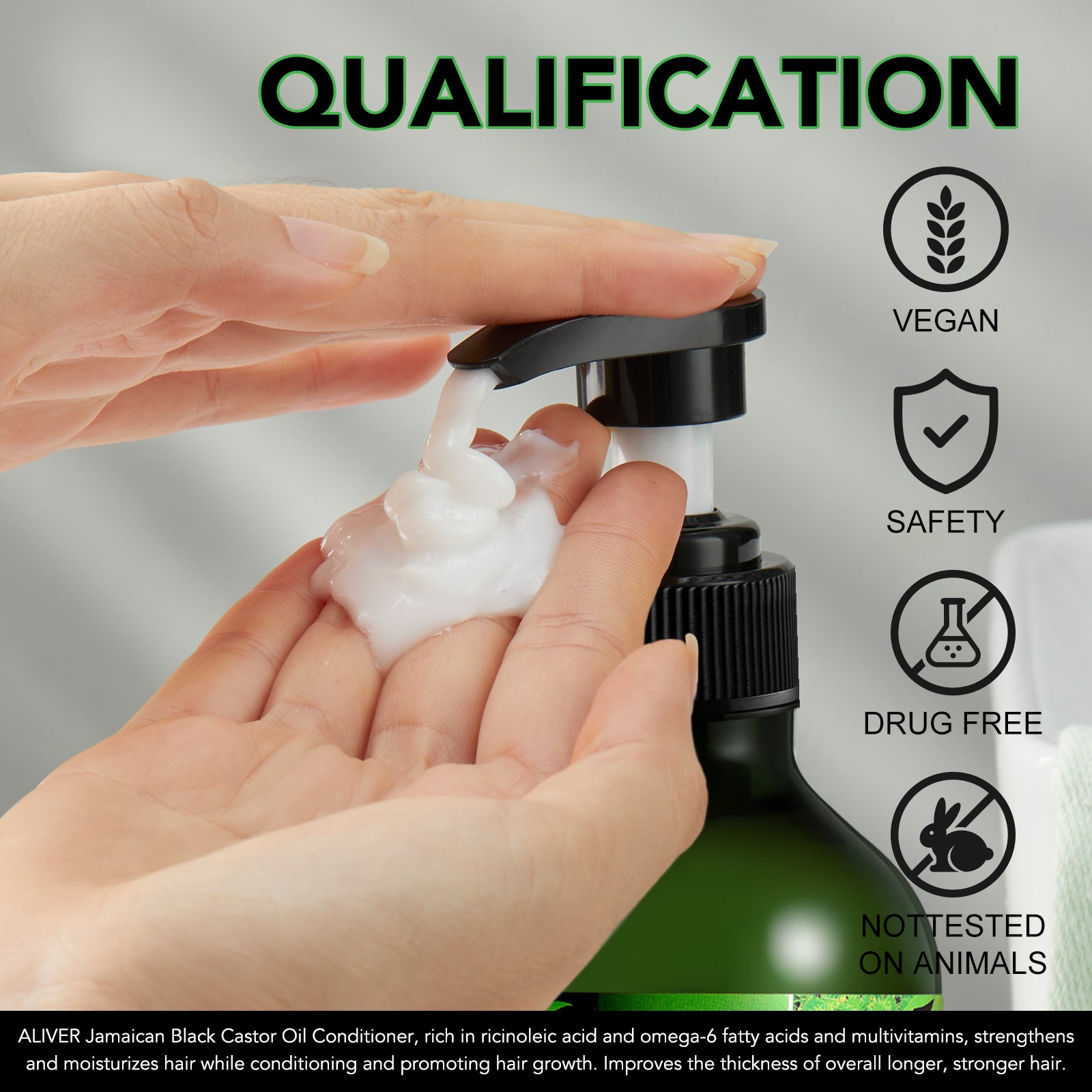 ALIVER Jamaican Black Castor Hair Growth Conditioner, 300ml