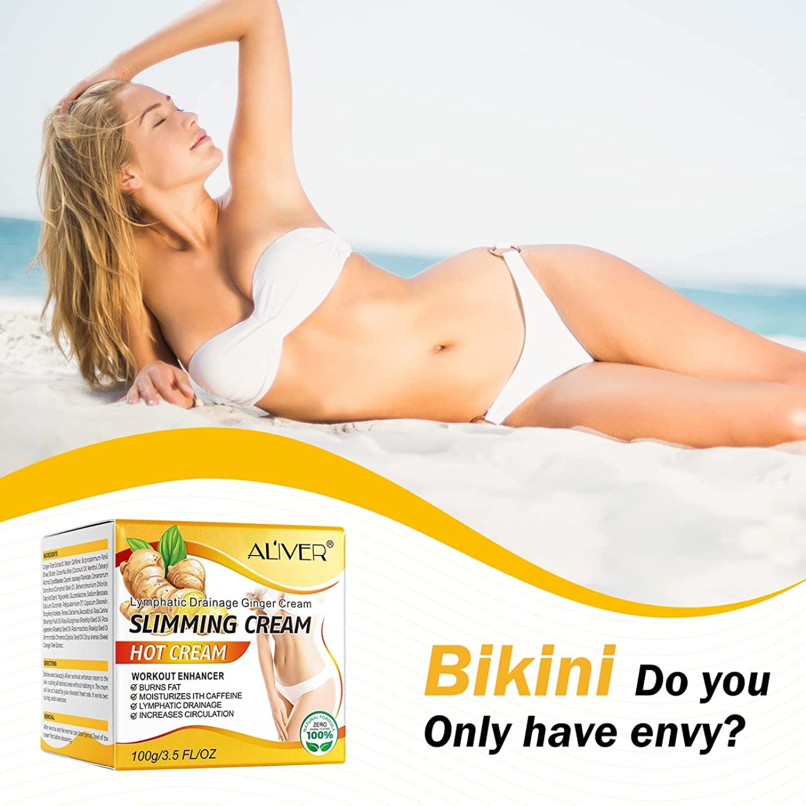 Aliver Body Slimming Hot Cream Fat Burner Anti Cellulite Firming