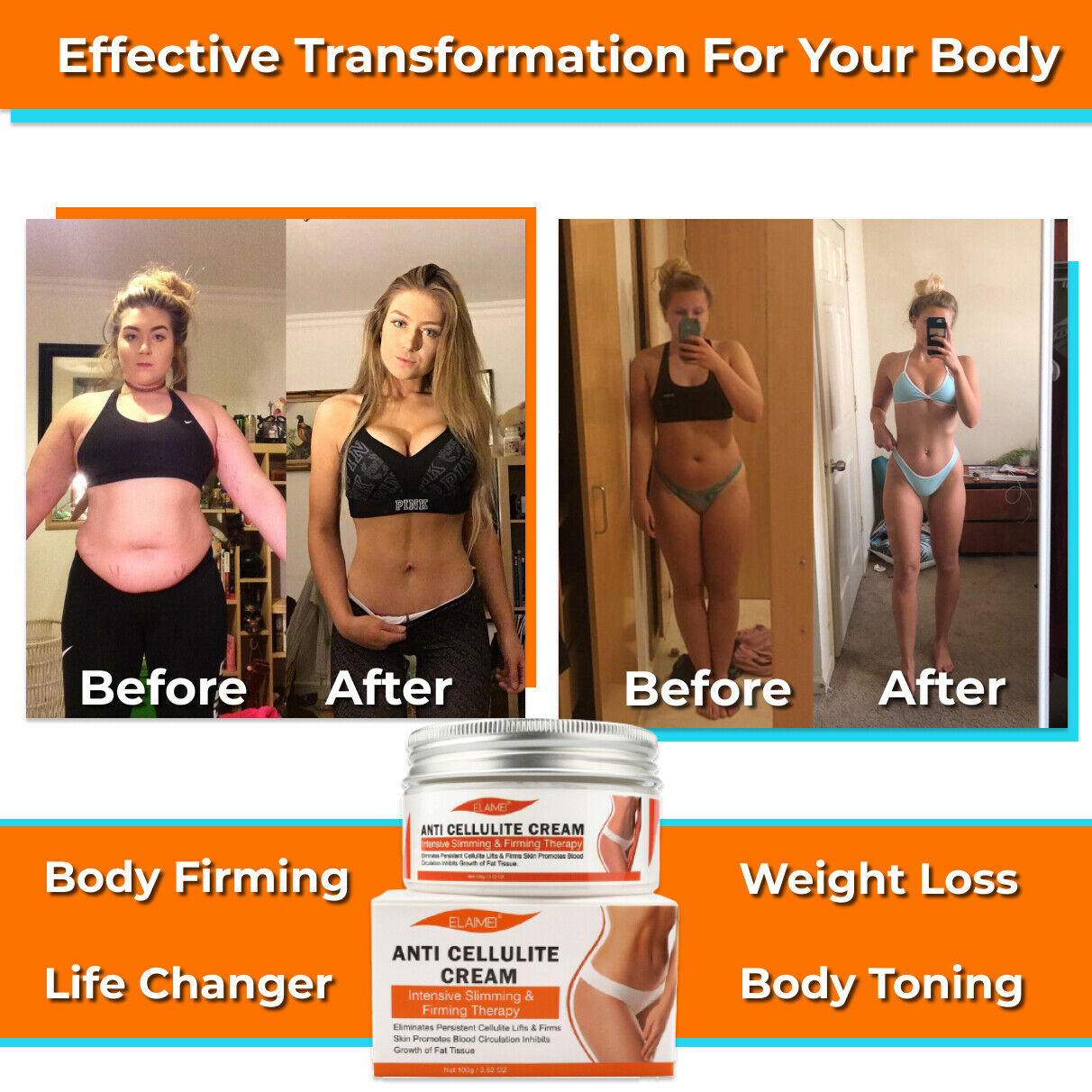 ELAIMEI Anti Cellulite Body Cream, 100g