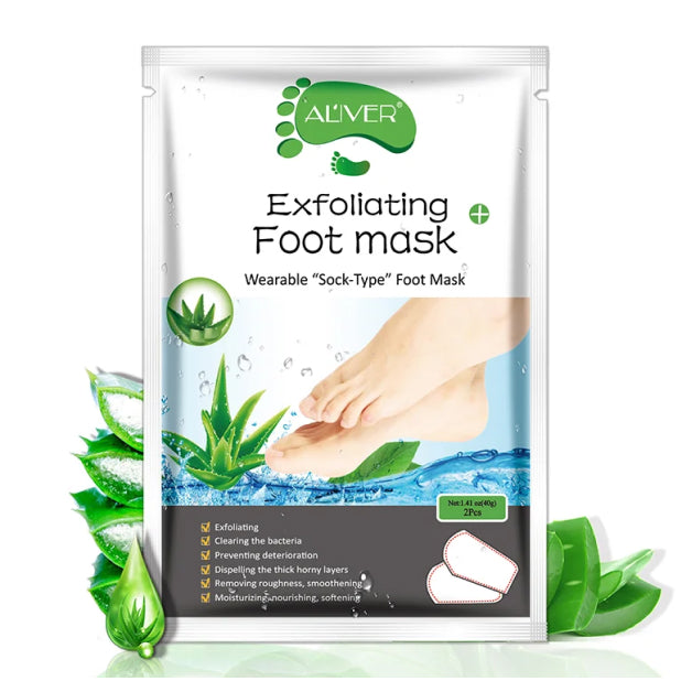 Aliver Aloe Soft Foot Peel Mask for Feet Dead Skin Remover