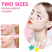 ELAIMEI Stars + Heart Pimple Patches, pack of 156pcs