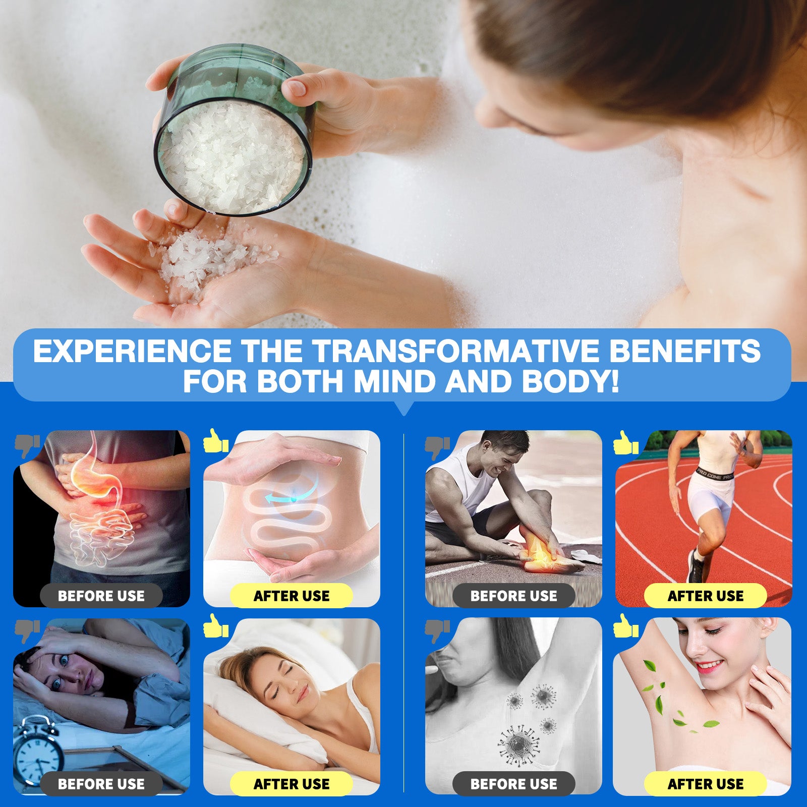 ALIVER Magnesium Chloride Flakes, 100% Natural Bath Salts 350g