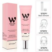Nifeishi Facial Airfit Pore Primer Makeup Base Isolation Cream Invisible Pore Cover Concealer Foundation