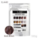 ELAIMEI Hair Loss Building Fibers, 100g (Dark Brown)