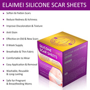 Elaimei Silicone Scar Removal Gel Tape Roll for Skin Treatment Repair 1.5 m