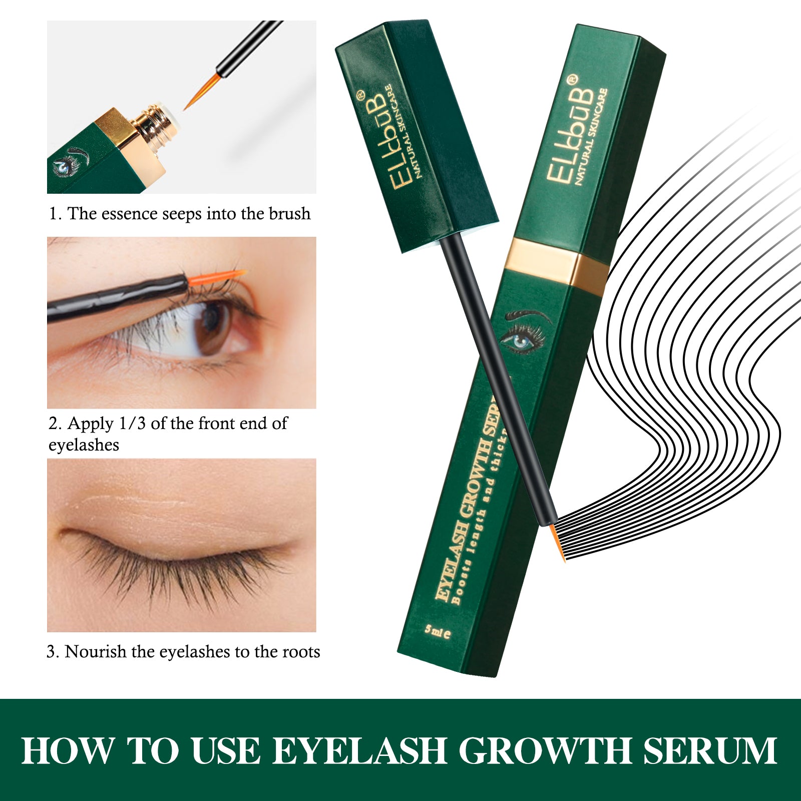 ELBBUB Eyelash Growth Serum, 5ml