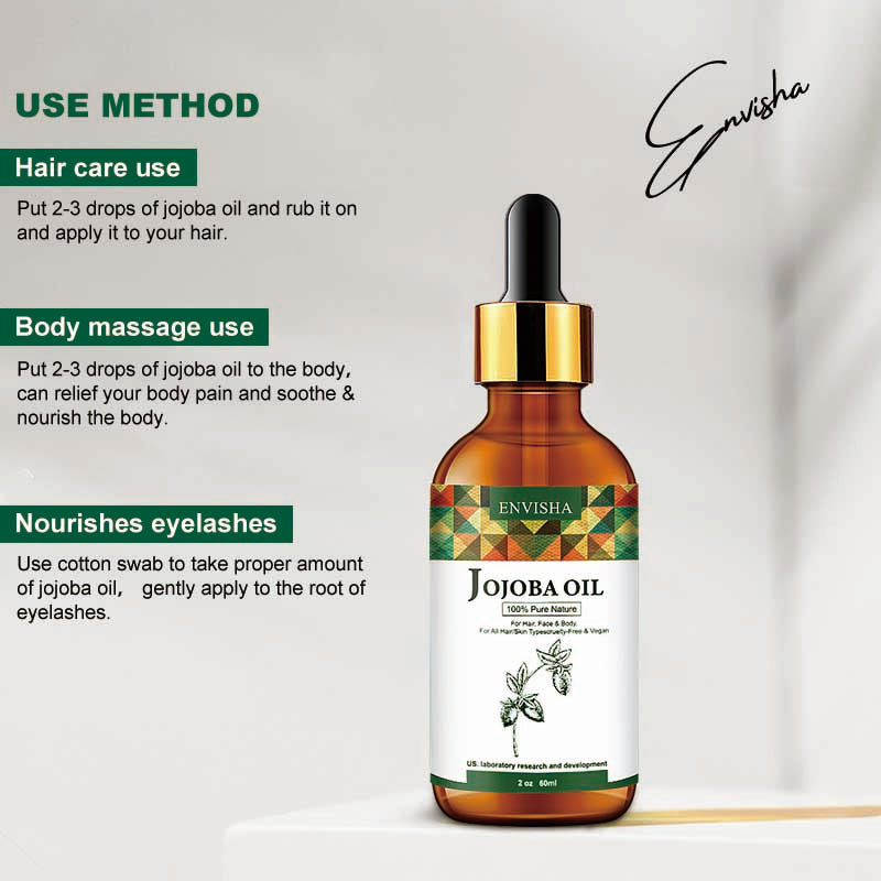 ENVISHA 100% Pure & Natural Jojoba Oil, 60ml