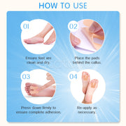 ELAIMEI U-Shaped Felt Callus Pads for Feet Pain Relief & Foot Protection, pack of 48pcs