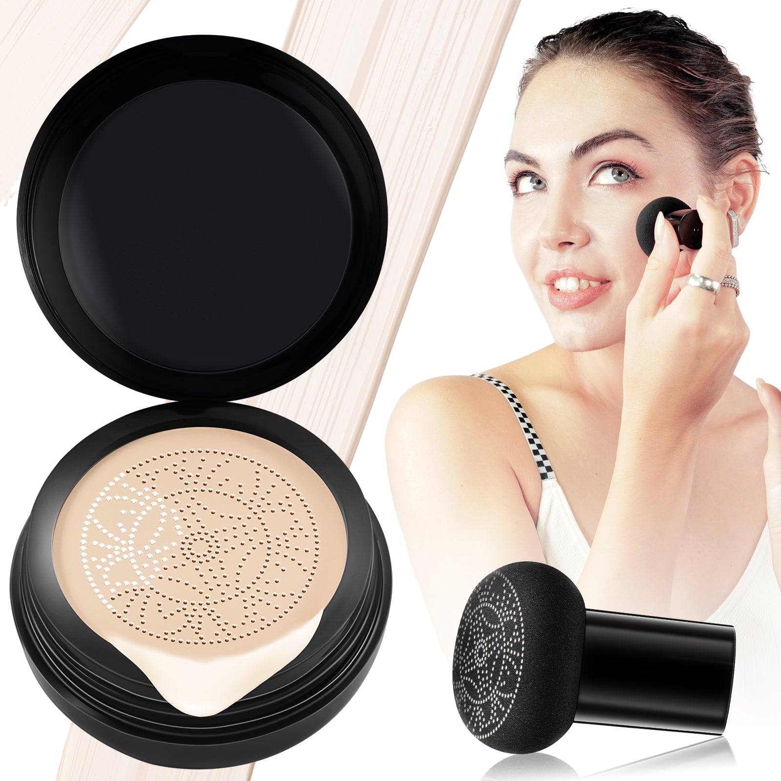 ELAIMEI Air Cushion CC Cream Concealer, Ivory White
