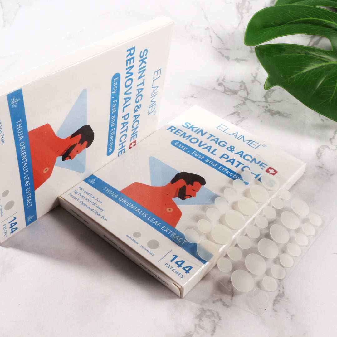 ELAIMEI Patches for Skin Tag & Acne Removal, 144pcs
