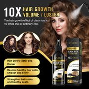 SEFUDUN Organic Black Rice Water Spray for Hair Growth, 100ml