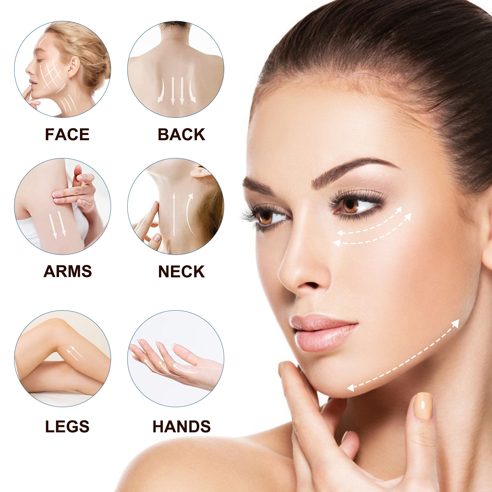 ELAIMEI Ice Roller Facial Cube Massager, Blue