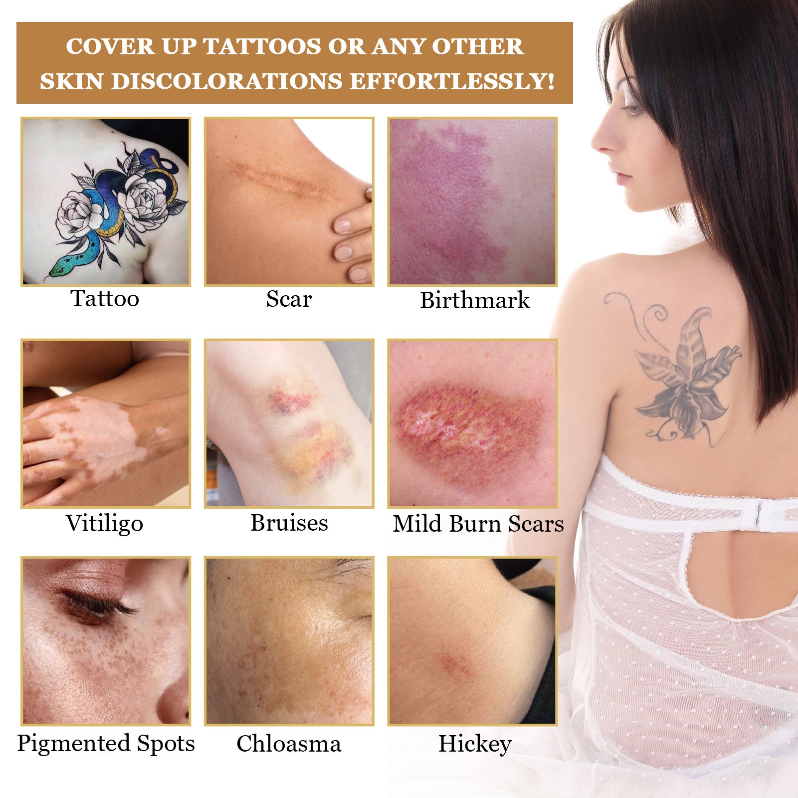 ELAIMEI Tattoo Full Coverage Concealer Set