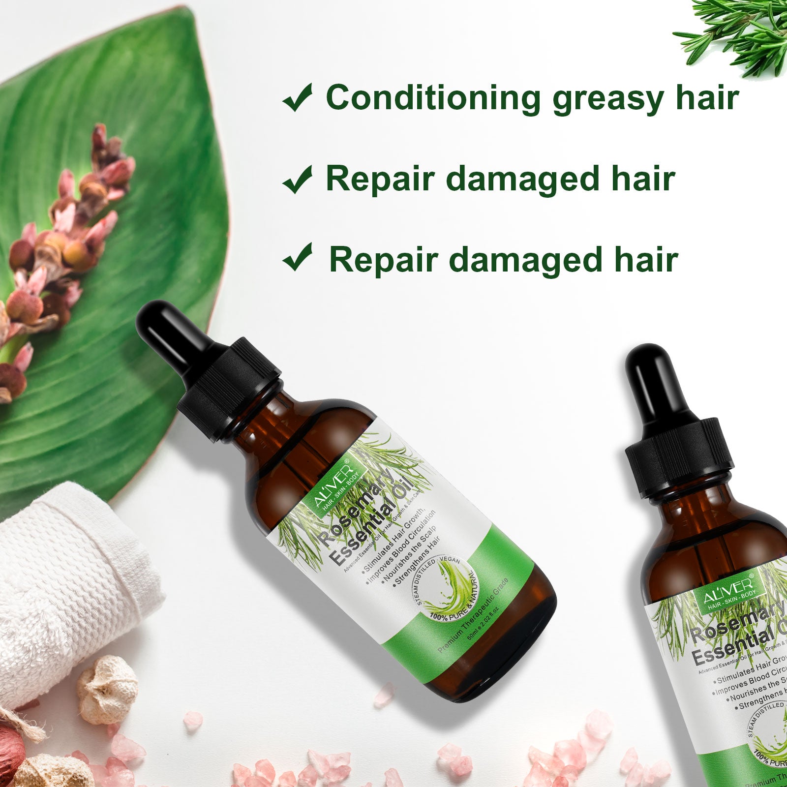 ALIVER Rosemary Hair Growth Oil, 60ml