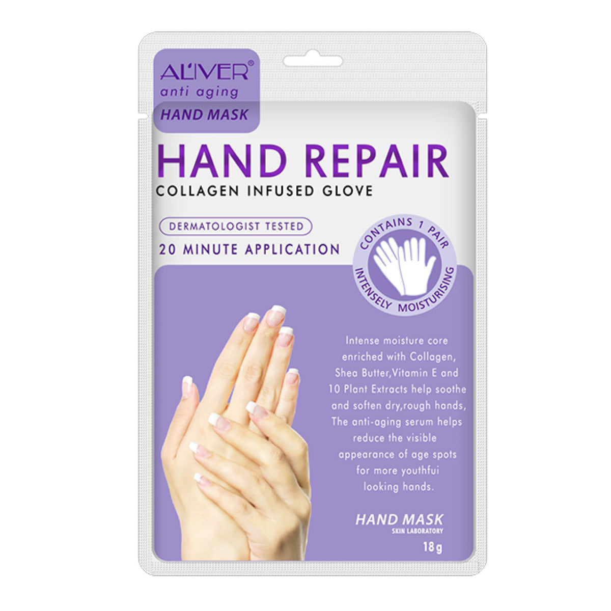Aliver Hand Moisturizing Gloves for Repair Dry Cracked Skin