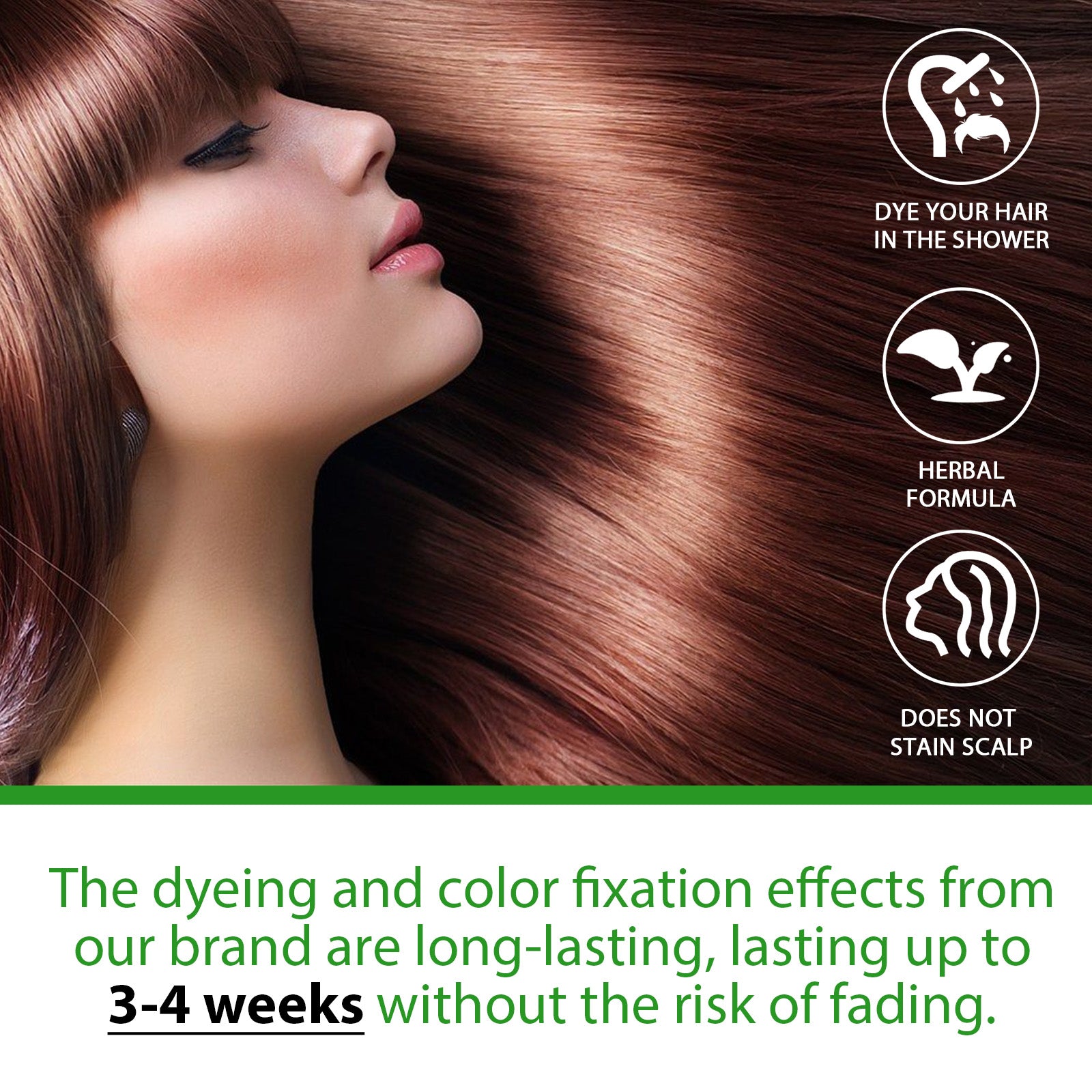 SEFUDUN 3in1 DARK BROWN Hair Dye Shampoo, 500ml