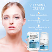 Kizenka Hyaluronic Acid Face Cream Moisturizing Anti Aging Wrinkle Remover Repair Skin Care Retinol Fine Line Repair Niacinamide Day Night